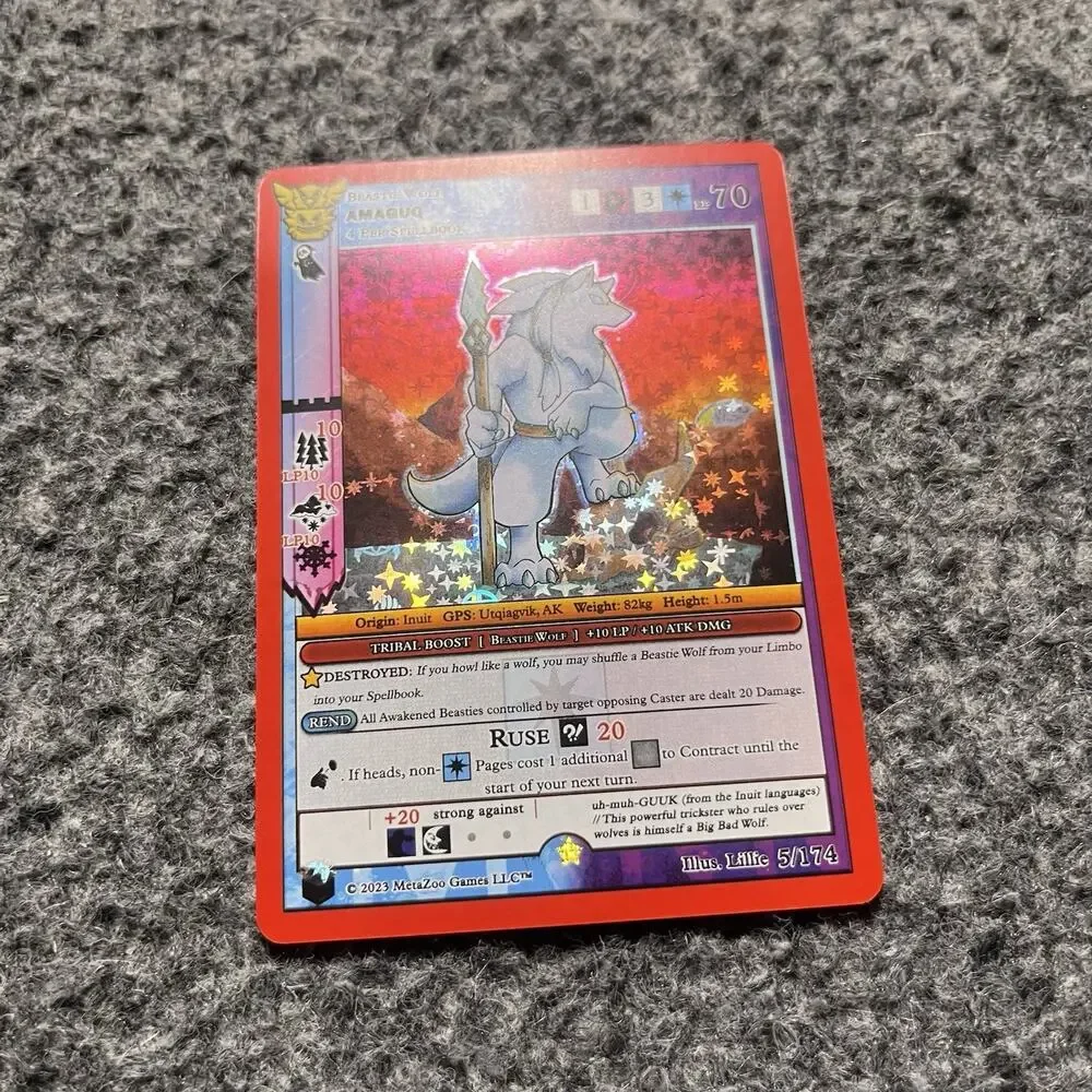 MetaZoo Native Amaguq 5/174 Big Box Full Holo Foil Card NM